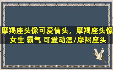 摩羯座头像可爱情头，摩羯座头像女生 霸气 可爱动漫/摩羯座头像可爱情头，摩羯座头像女生 霸气 可爱动漫-我的网站